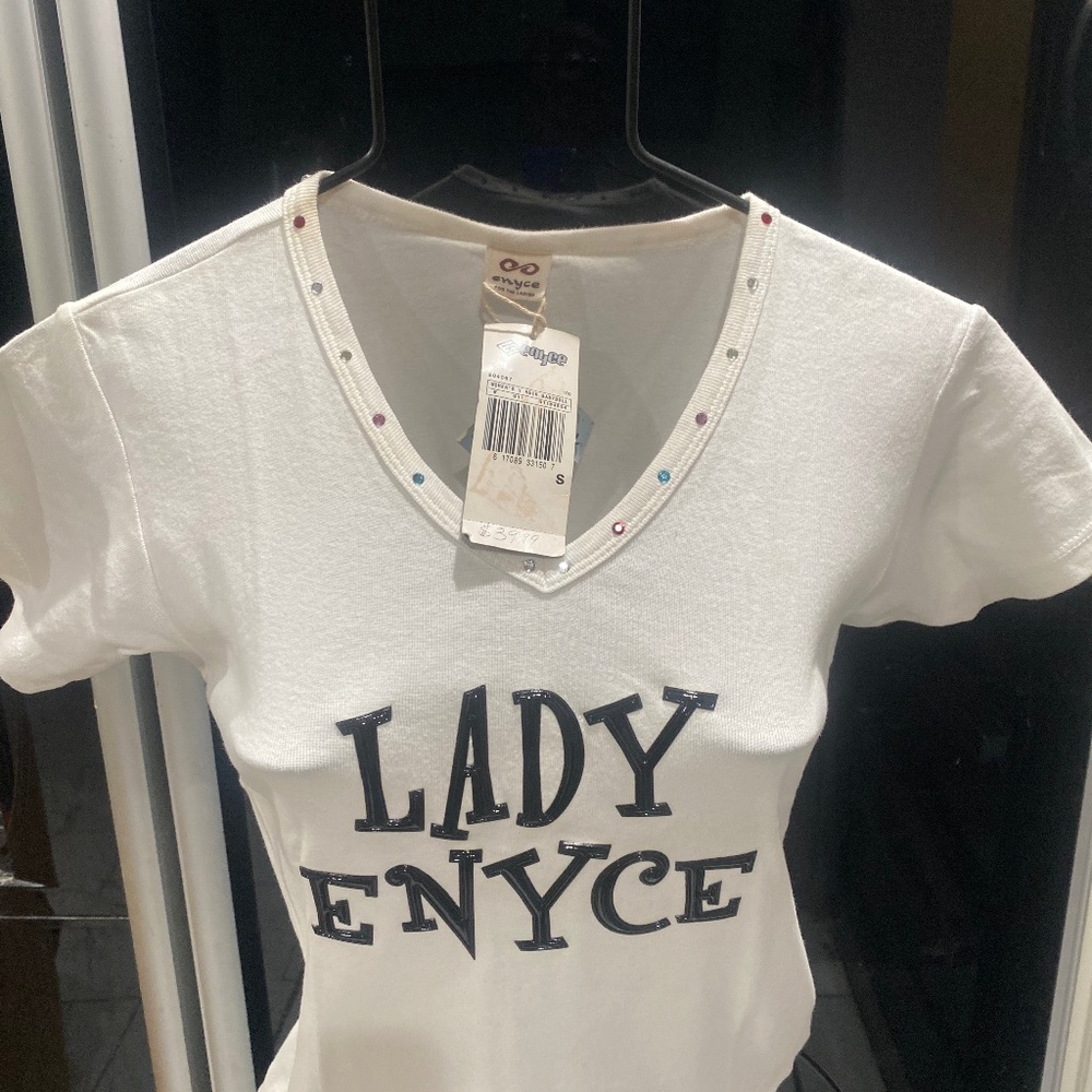 Ladies Enyce Baby Doll Embellished Blouse Sz S
